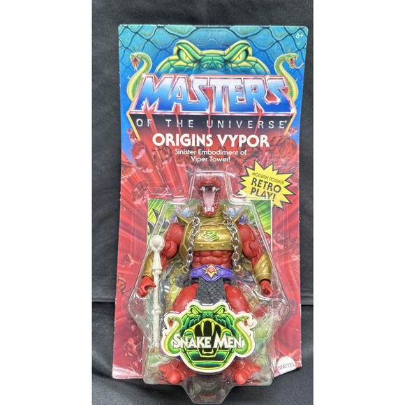 Mattel Masters of the Universe MOTU Origins Vypor Snake Men Action Figure New - Picture 1 of 10